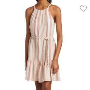 Rails Becca Cheyanne Stripe Belted Rope Dress - size L